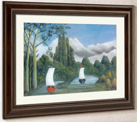 The Banks Of The Oise About 1908  By Henri Rousseau Fine Art Print