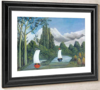 The Banks Of The Oise About 1908  By Henri Rousseau Fine Art Print