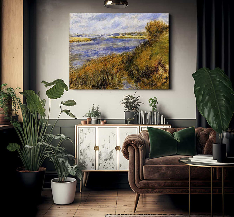 The Banks Of The Seine At Champrosay 1876 By Pierre Auguste Renoir Fine Art Print