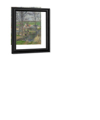 The Banks Of The Viosne At Osny In Grey Weather Winter By Camille Pissarro Fine Art Print