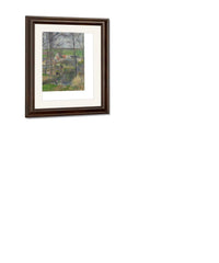 The Banks Of The Viosne At Osny In Grey Weather Winter By Camille Pissarro Fine Art Print