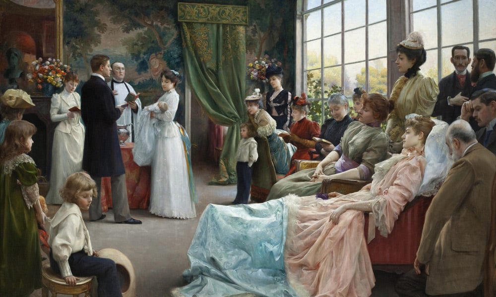 The Baptism By Julius Leblanc Stewart Fine Art Print