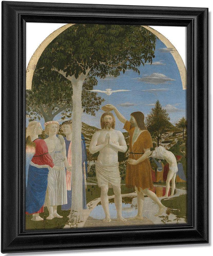 The Baptism Of Christ 1450 By Piero Della Francesca Fine Art Print