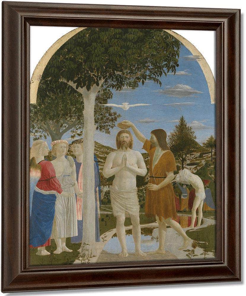 The Baptism Of Christ 1450 By Piero Della Francesca Fine Art Print