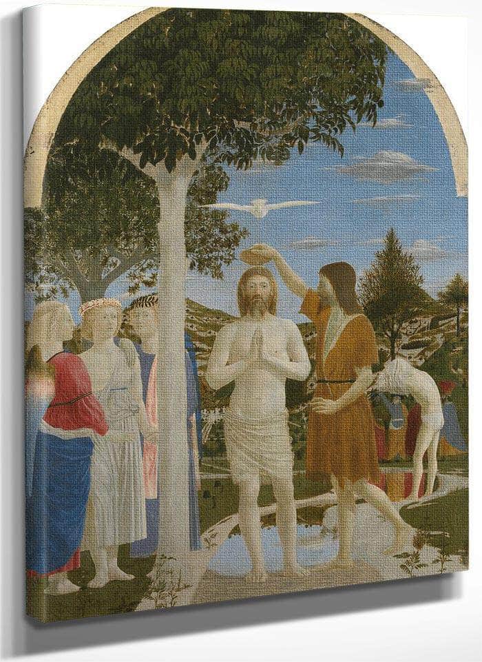 The Baptism Of Christ 1450 By Piero Della Francesca Fine Art Print