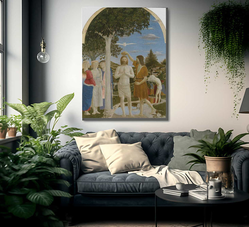 The Baptism Of Christ 1450 By Piero Della Francesca Fine Art Print