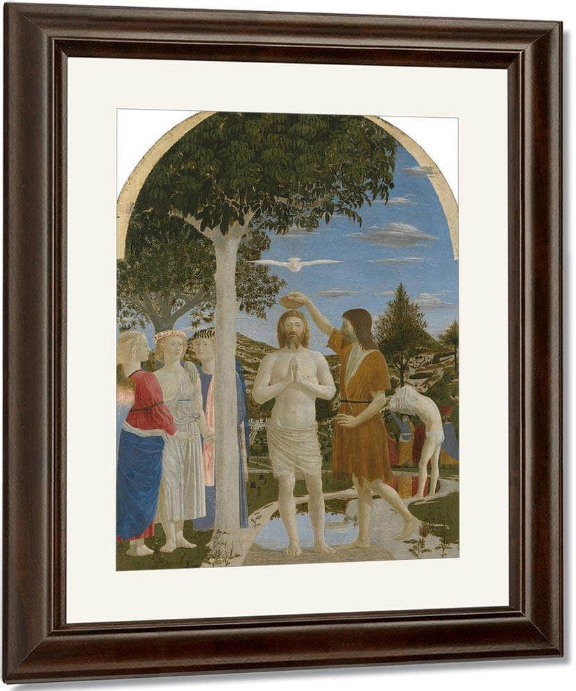 The Baptism Of Christ 1450 By Piero Della Francesca Fine Art Print
