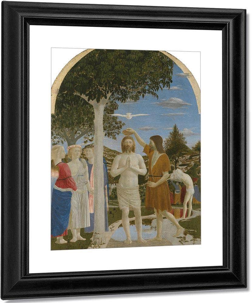 The Baptism Of Christ 1450 By Piero Della Francesca Fine Art Print
