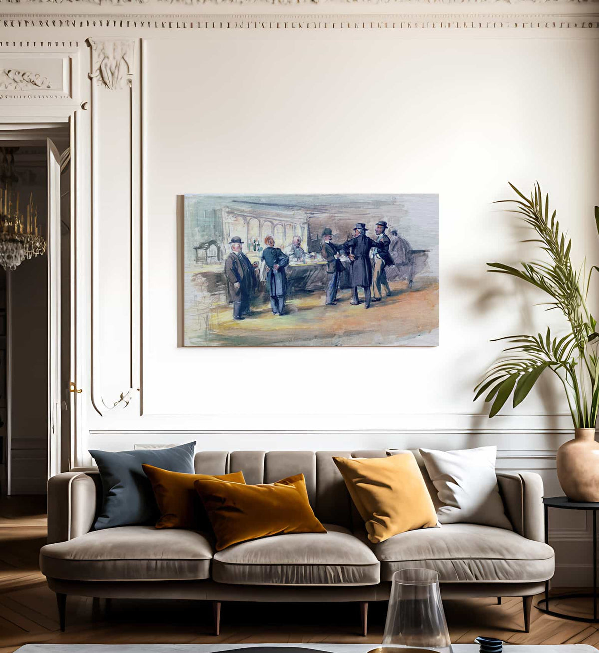 The Bar At Mcsorleys 1908 By Everett Shinn Fine Art Print