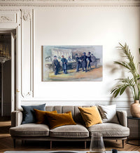 The Bar At Mcsorleys 1908 By Everett Shinn Fine Art Print