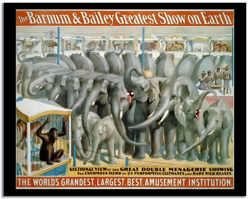 The Barnum & Bailey  Vintage Circus Postera Fine Art Print