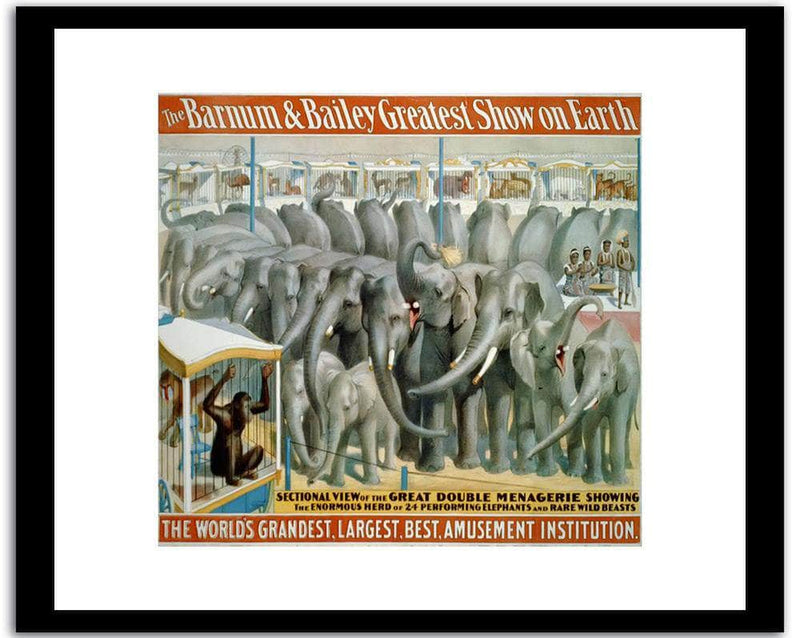 The Barnum & Bailey  Vintage Circus Postera Fine Art Print