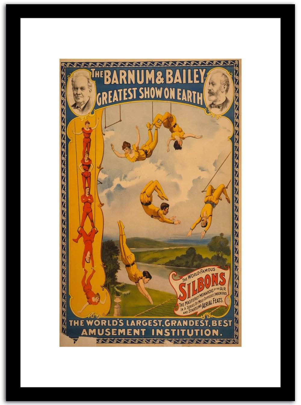 The Barnum & Bailey  Vintage Circus Posterd Fine Art Print