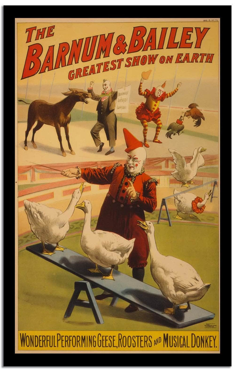The Barnum & Bailey  Vintage Circus Postere Fine Art Print