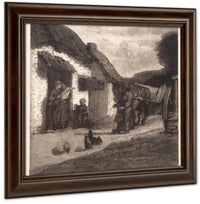 The Barnyard By Albert Pinkhamryder Fine Art Print