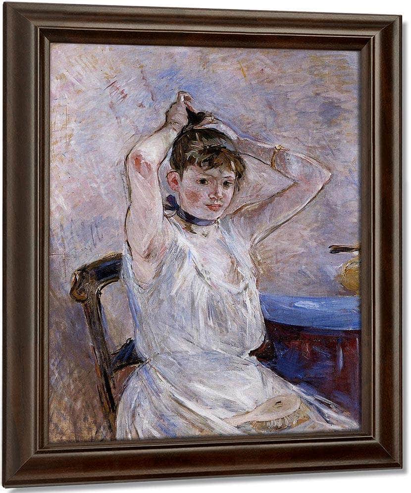 The Bath 1885 1886 Oil On Canvas 7230X9110Mm Sterling And Francine Clark Art Institute At Williamstown By Berthe Morisot Fine Art Print