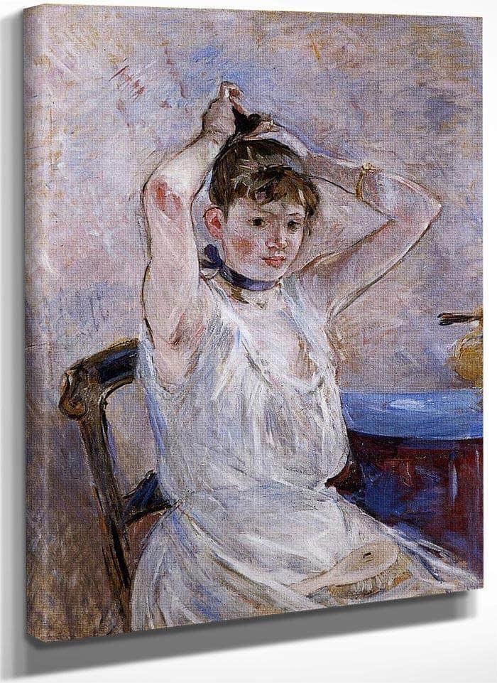 The Bath 1885 1886 Oil On Canvas 7230X9110Mm Sterling And Francine Clark Art Institute At Williamstown By Berthe Morisot Fine Art Print
