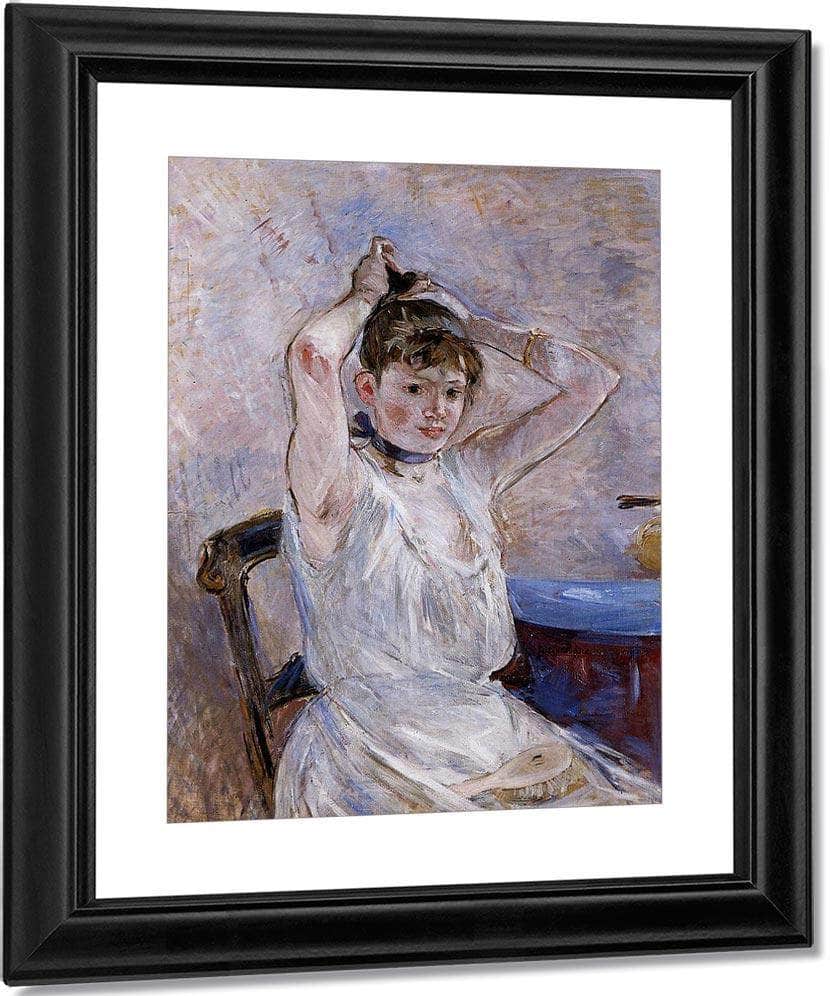 The Bath 1885 1886 Oil On Canvas 7230X9110Mm Sterling And Francine Clark Art Institute At Williamstown By Berthe Morisot Fine Art Print