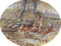The Bath By Charles Marion Russell Fine Art Print