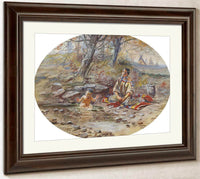 The Bath By Charles Marion Russell Fine Art Print