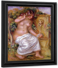 The Bather At The Fountain By Pierre Auguste Renoir Fine Art Print