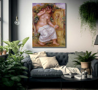 The Bather At The Fountain By Pierre Auguste Renoir Fine Art Print