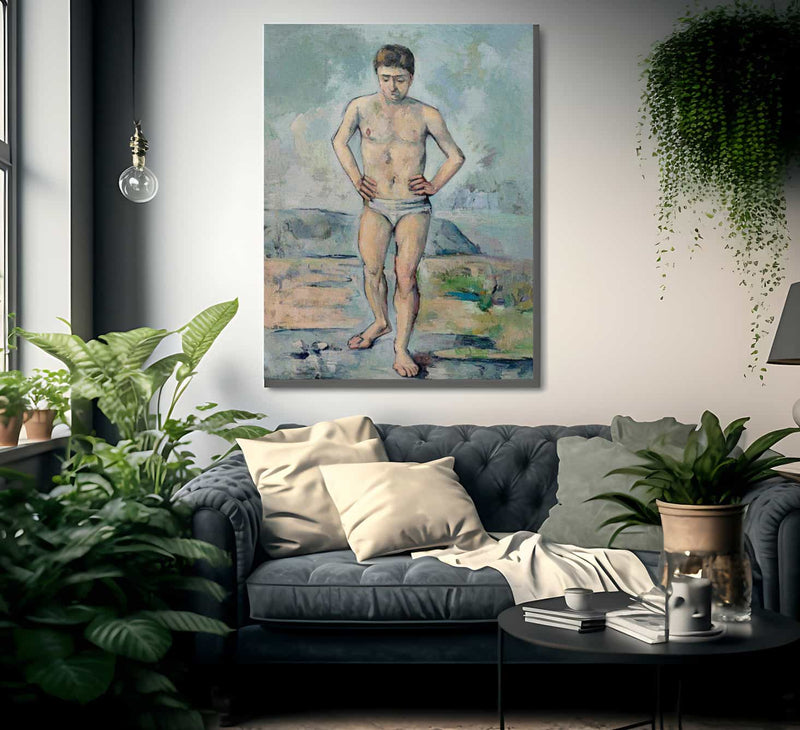 The Bather By Cezanne Paul Fine Art Print
