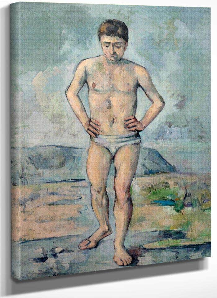 The Bather By Cezanne Paul Fine Art Print