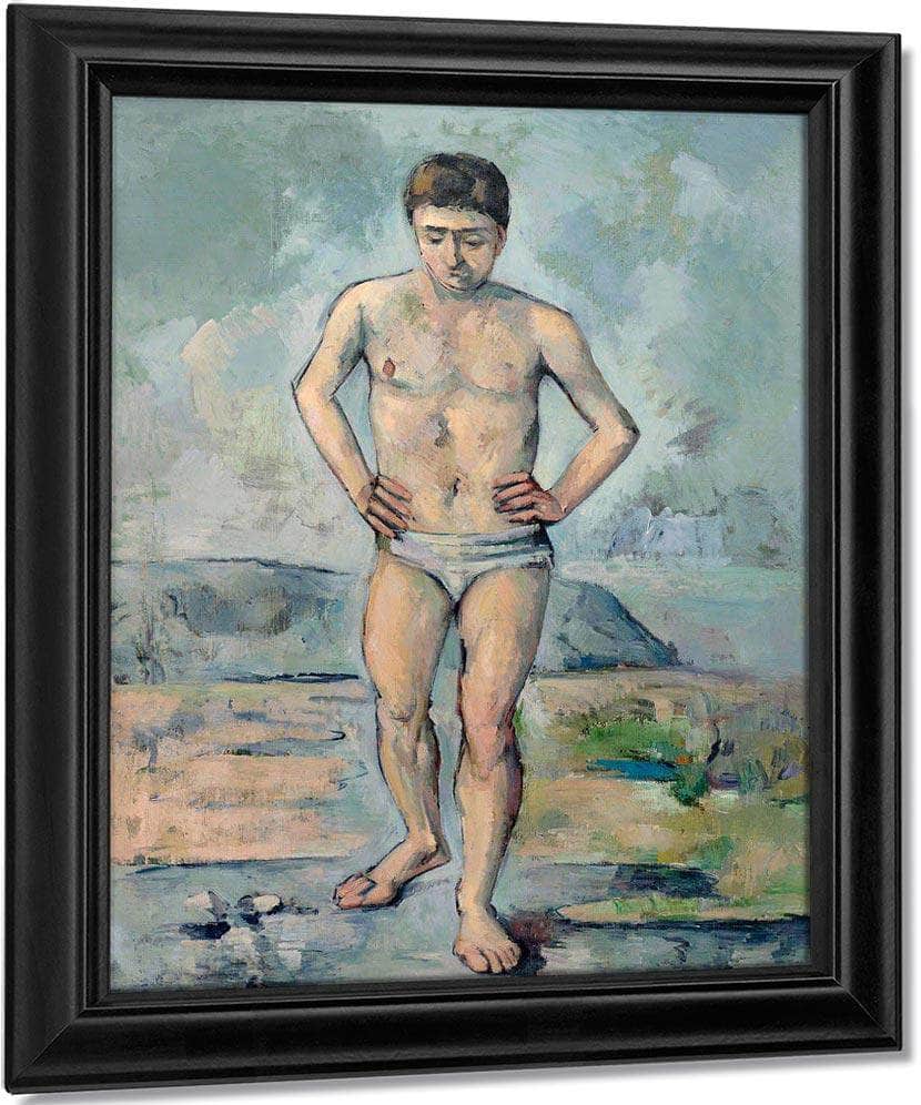 The Bather By Cezanne Paul Fine Art Print