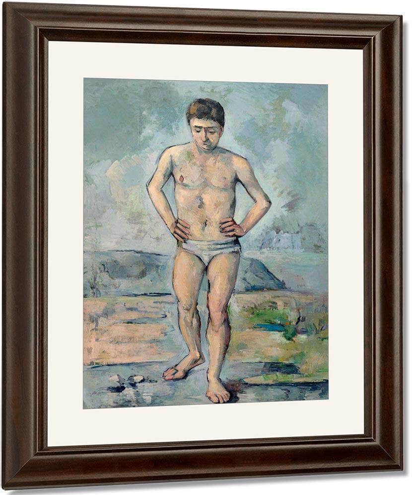 The Bather By Cezanne Paul Fine Art Print