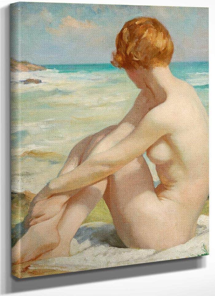 The Bather By Thomas Martine Ronaldson Fine Art Print