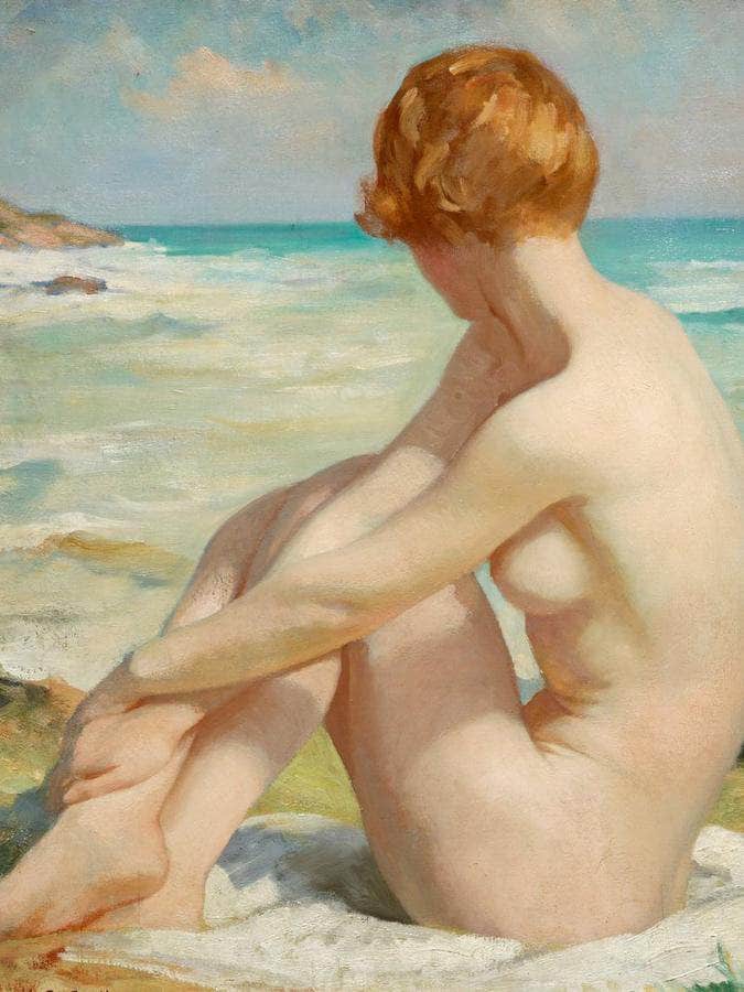 The Bather By Thomas Martine Ronaldson Fine Art Print