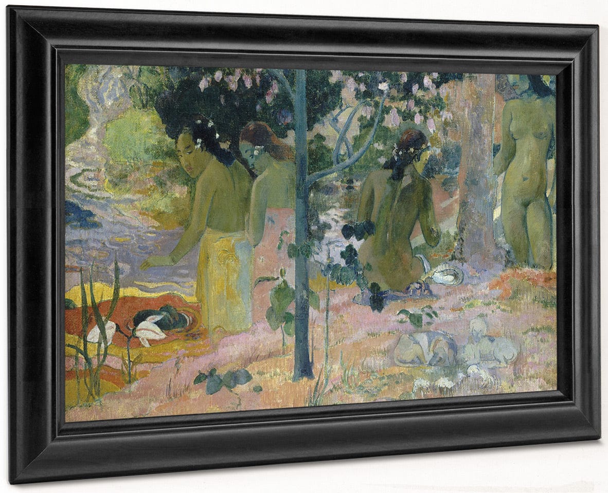 The Bathers By Eugene Henri Paul Gauguin Fine Art Print