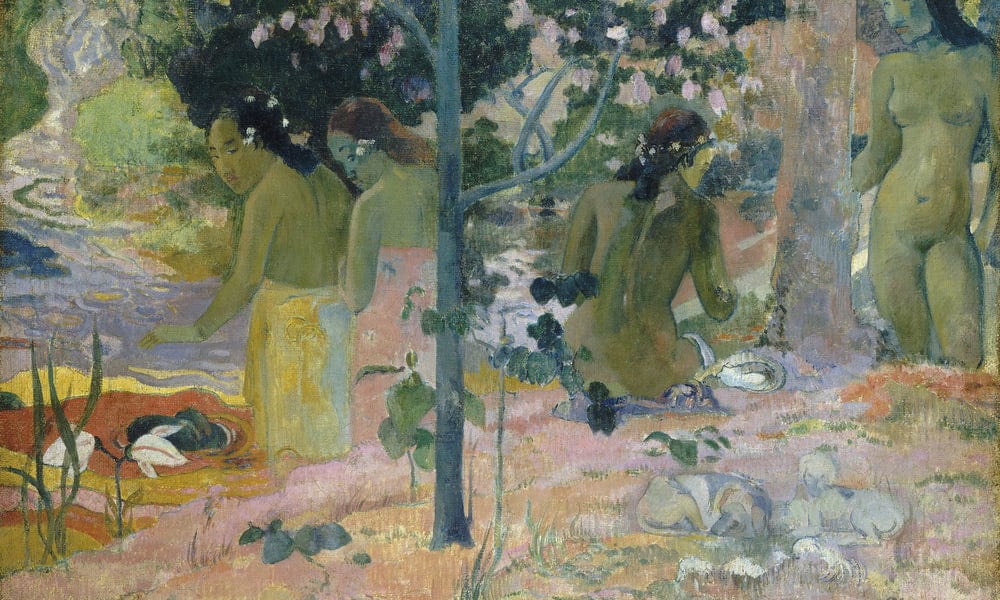The Bathers By Eugene Henri Paul Gauguin Fine Art Print