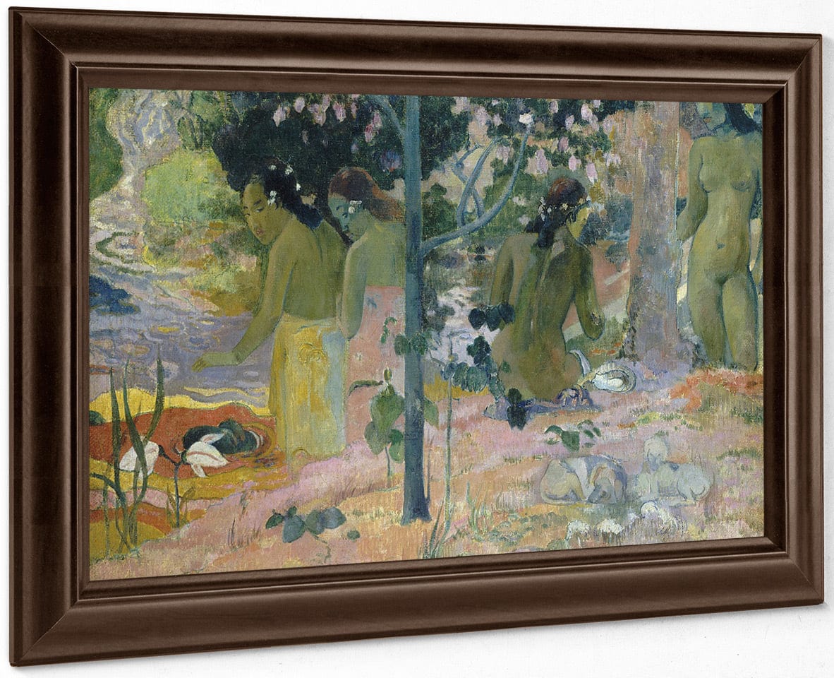 The Bathers By Eugene Henri Paul Gauguin Fine Art Print