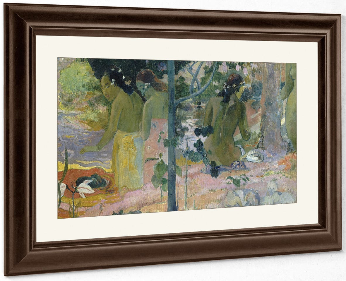 The Bathers By Eugene Henri Paul Gauguin Fine Art Print