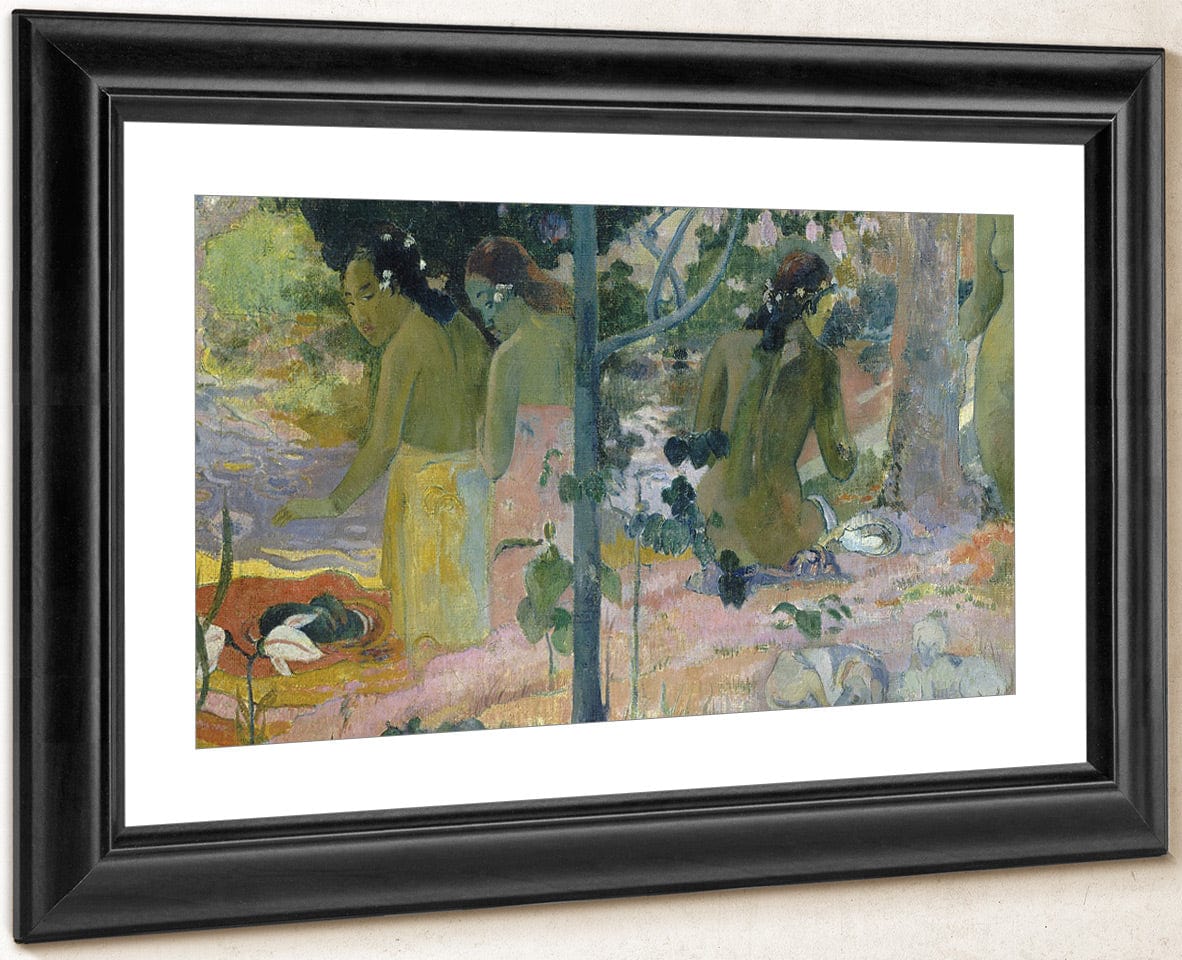 The Bathers By Eugene Henri Paul Gauguin Fine Art Print