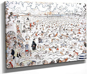 The Baths At Ostend By James Ensor Fine Art Print