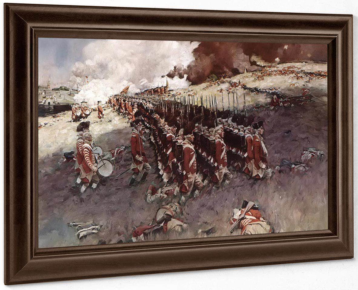 The Battle Of Bunker Hill By Howard Pyle Fine Art Print