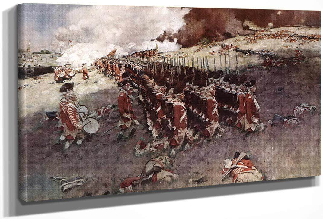 The Battle Of Bunker Hill By Howard Pyle Fine Art Print