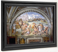 The Battle Of Ostia By Raphael Fine Art Print