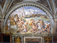 The Battle Of Ostia By Raphael Fine Art Print