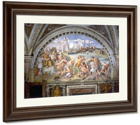 The Battle Of Ostia By Raphael Fine Art Print