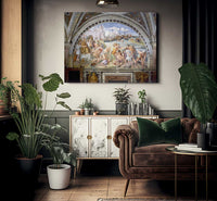 The Battle Of Ostia By Raphael Fine Art Print