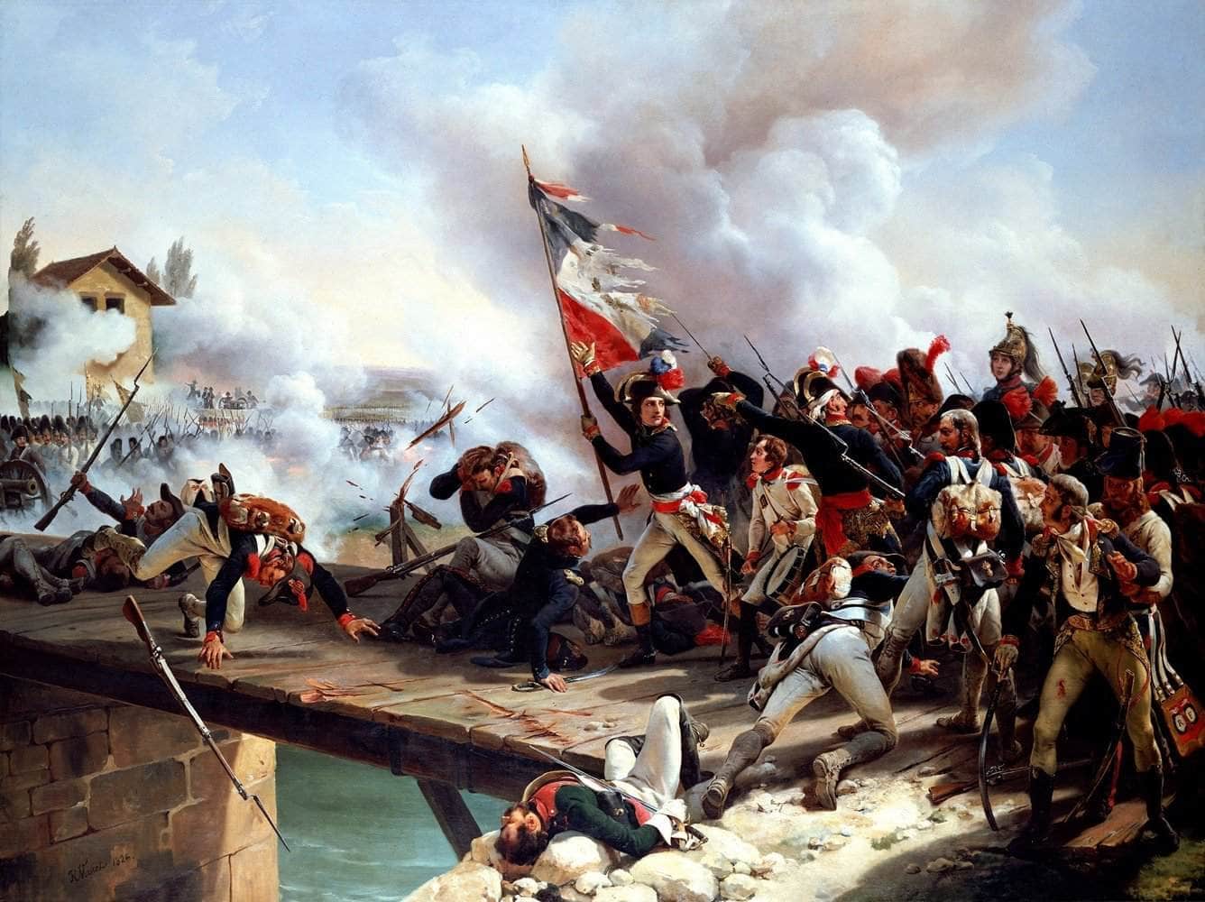 The Battle Of Pont D'arcole Painting Emile Jean Horace Vernet Canvas Art Fine Art Print