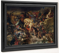The Battle Of Taillebourg, 21St July 1242 By Ferdinand Victor Eugene Delacroix Fine Art Print