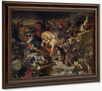 The Battle Of Taillebourg, 21St July 1242 By Ferdinand Victor Eugene Delacroix Fine Art Print