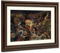 The Battle Of Taillebourg, 21St July 1242 By Ferdinand Victor Eugene Delacroix Fine Art Print