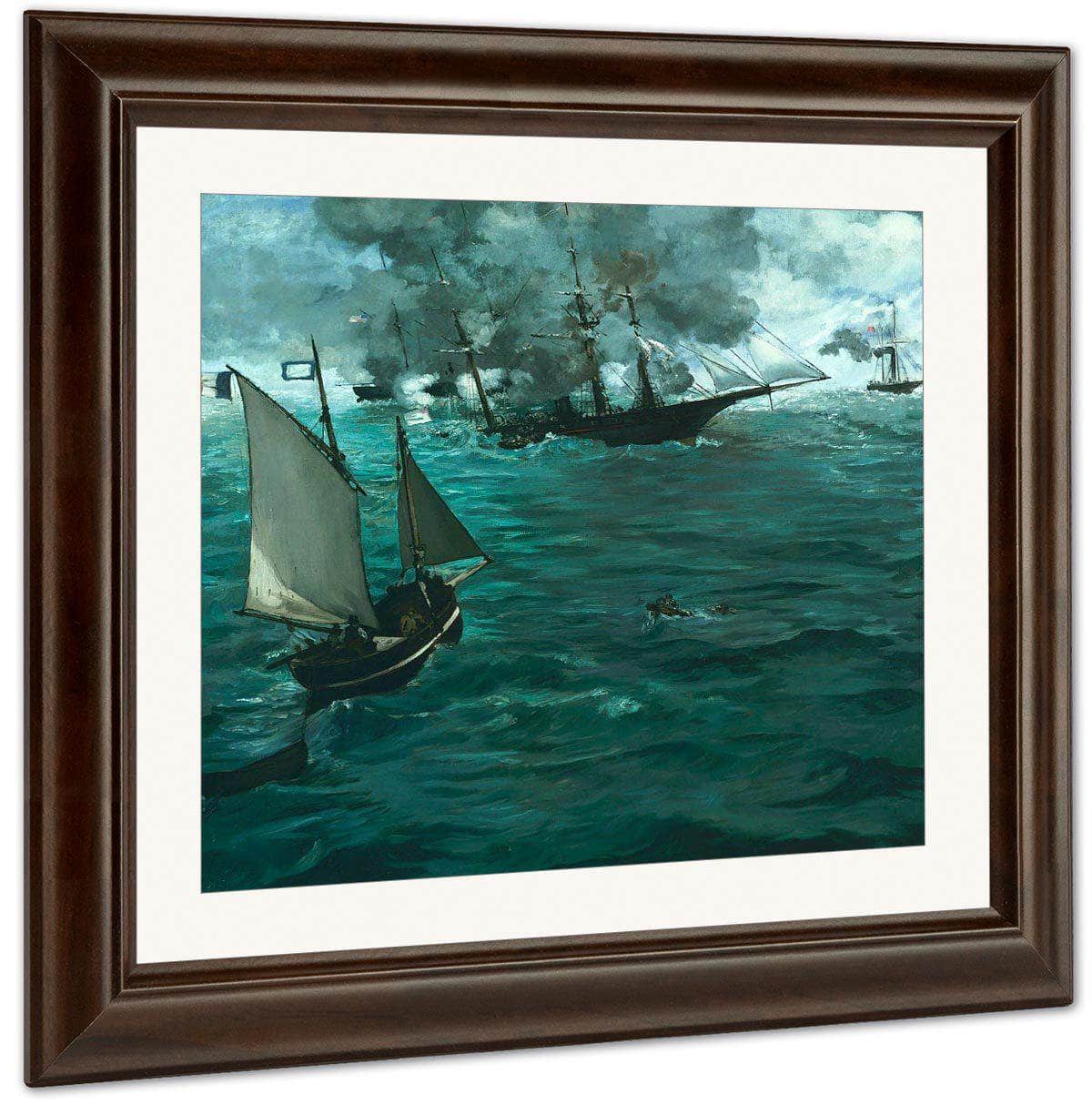 The Battle Of The Kearsarge And The Alabama By  Manet Edouard Fine Art Print