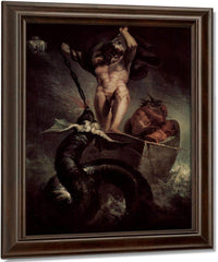 The Battle Of Thor With The Serpent Of Midgard By Henry Fuseli Fine Art Print